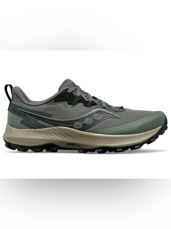 Men\'s Peregrine Trail Running Shoe - Gray/Green main image 9
